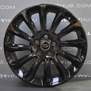Genuine Land Rover Range Rover Style 1065 20" inch 12 Spoke Alloy Wheels with Gloss Black Finish LR098796