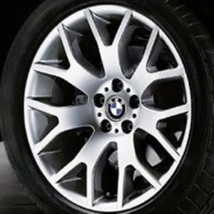 Genuine BMW X5 E70 Style 177 Y Spoke 18″ inch Alloy Wheels with Silver Finish 36116774395