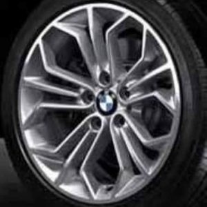 Genuine BMW X1 E84 Style 323 18″ inch Honeycomb Alloy Wheels with Grey & Diamond Turned Finish 36116789147 3611678914