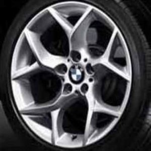 Genuine BMW X1 E84 Style 322 18″ inch Y-Spoke Alloy Wheels with Silver Finish 36116789145 36116789146