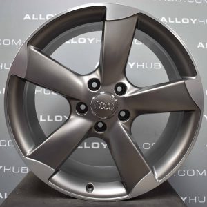 Genuine Audi Q7 4L 5 Spoke Rotor Arm 21" inch Alloy Wheels with Grey & Diamond Turned Finish 4L0 601 025 CE