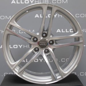 Genuine Audi R8 5 Twin Spoke 19″ Inch Alloy Wheels with Silver & Diamond Turned Finish 420 601 025 AG4 EE, 420 601 025 C