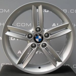 Genuine BMW 1 Series 208M Sport 5 Twin Spoke 18" Inch Alloy Wheels with Silver Finish 36118036939 36117839305