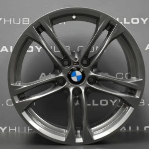 Genuine BMW 5 Series F10 F11 613M Sport 5 Twin Spoke 18" inch Alloy Wheels with Ferric Grey Finish 36117848572 36117848573