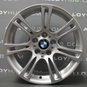 Genuine BMW 5 Series F10 F11 350M Sport 7 Double Spoke 18" inch Alloy Wheels with Silver Finish 36117842650 36117842651