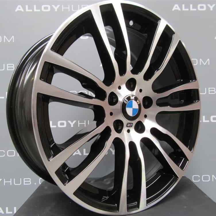 Genuine BMW 3/4 Series Style 403M Sport 19″ Inch Alloy Wheel with Gloss Black & Diamond Turned Finish 36117845882 36117845883