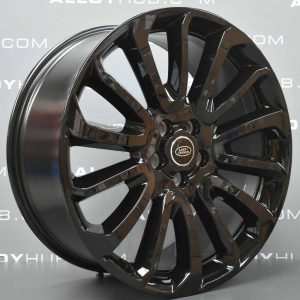 Genuine Land Rover Range Rover L405 L494 22" Style 16 7007 Alloy Wheels with Full Gloss Black Finish LR039141