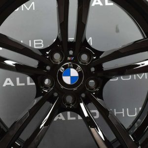 Genuine BMW 437M Sport M2 M3 M4 19" Inch Alloy Wheels with Gloss Black Finish 36112284755,36112284756