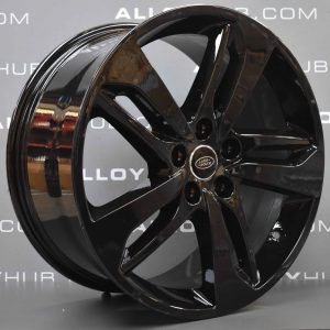 Genuine Land Rover Range Rover Sport L320 Red Edition 5 Split Spoke 20" Inch Alloy Wheels with Gloss Black Finish DH3M-1007-CAW
