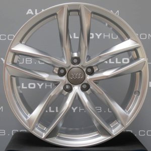 Genuine Audi A6 S6 4G9 5 Twin Spoke 20" inch Alloy Wheels with Silver Finish 4G9 601 025 M