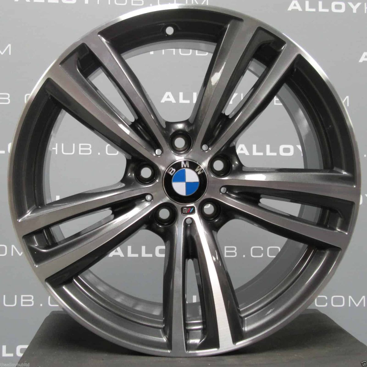 Genuine BMW 3/4 Series Style 442M Sport 19" Inch Alloy Wheel with Orbit Grey & Diamond Turned Finish 36117846493 36117846494