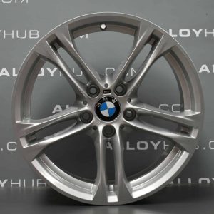 Genuine BMW 5 Series F10 F11 613M Sport 5 Twin Spoke 18" inch Alloy Wheels with Silver Finish 36117848572 36117848573