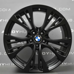 Genuine BMW X5 X6 F15 F16 Style 599M Sport Performance 21″ inch Alloy Wheels with Satin Black Finish 36116859423 36116859424