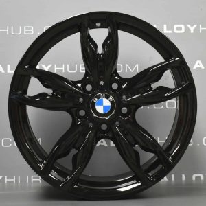 Genuine BMW 1/2 Series 436M Sport 18" Inch Alloy Wheels with Gloss Black Finish 36117845870 36117845871