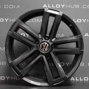 Genuine Volkswagen Amarok Cantera 5 Twin Spoke 19" Inch Alloy Wheel with Carbon Grey Finish 2H0 601 025 AD